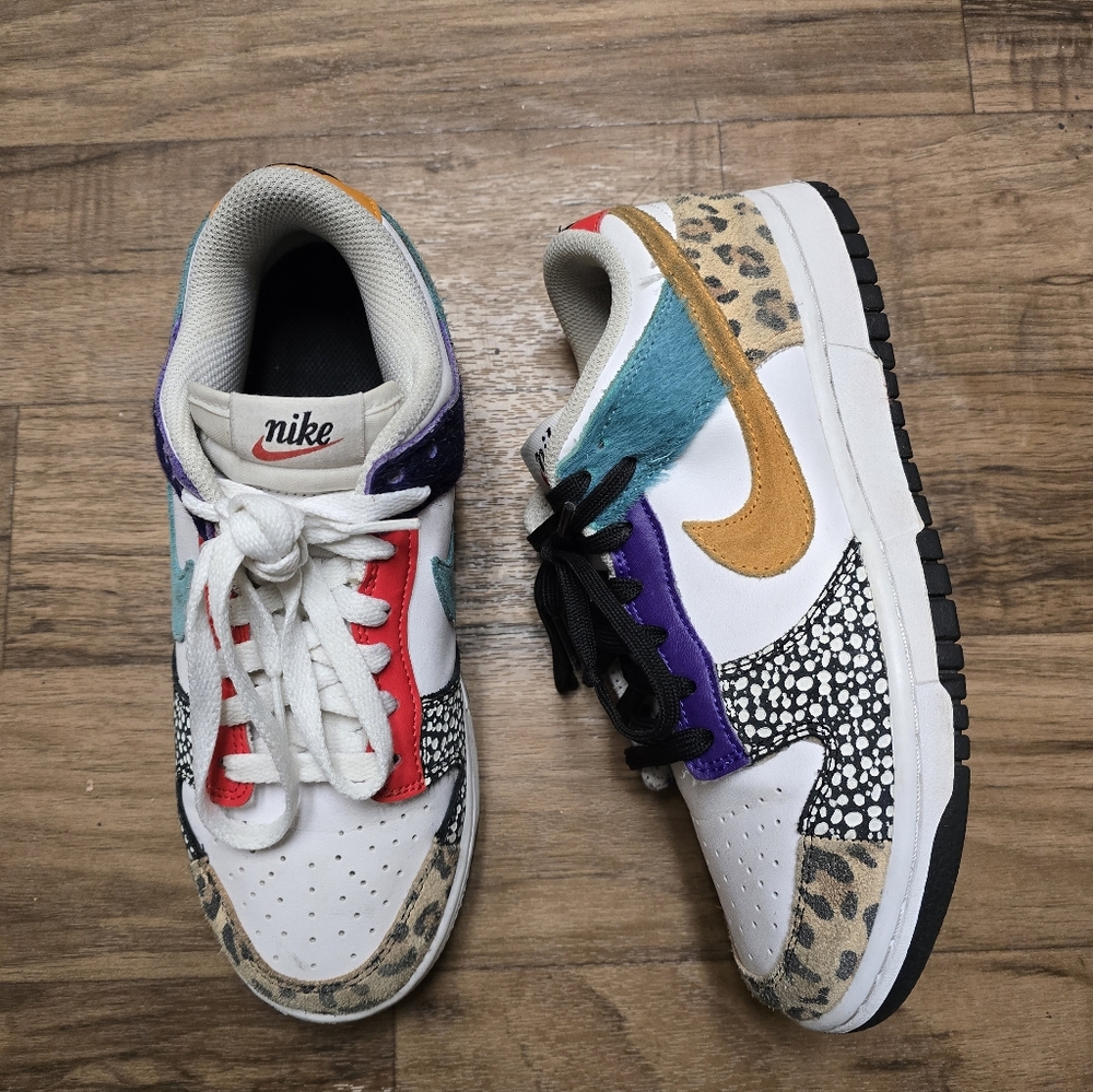 Nike Wmns Dunk Low SE 'Safari Mix' Low-top Women Sz 7.5 DN3866-100 - Picture 3 of 9